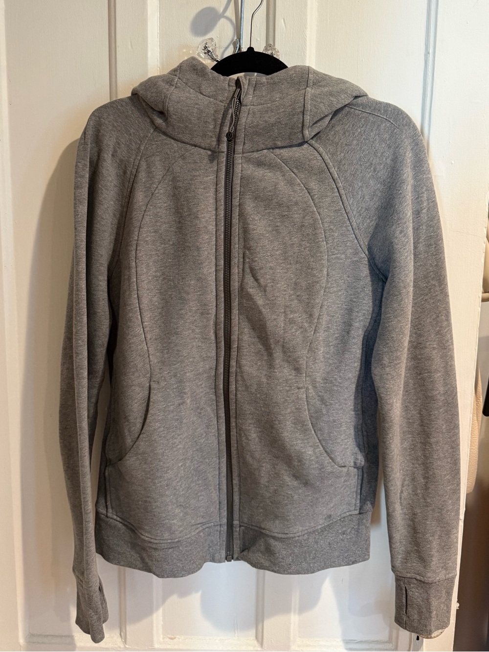 lululemon athletica Grey Hooded Zip-Up Jacket Women